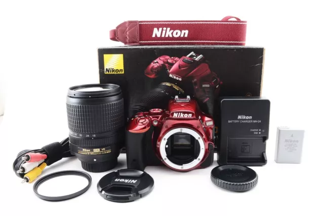 Nikon D5500 18-140VR Lens Kit Red 545 shots From Japan 2017601 [Near Mint] #32A