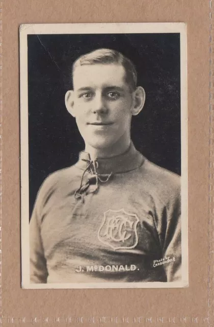 1922 DC Thomson Footballers Signed Real Photos - John McDonald, Everton