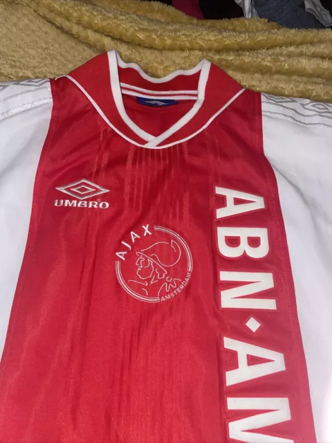 Ajax Amsterdam Home Shirt 99/00 XL 9 Machlas Possibly Match Worn. 2