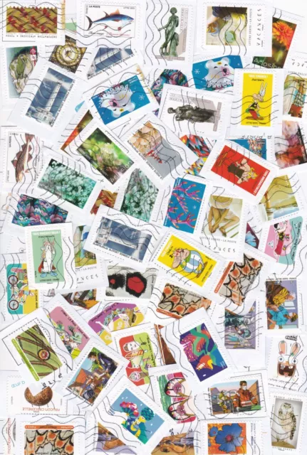 Lot K : VRAC 480 timbres autoadhésifs (Années 2019 et 2020)