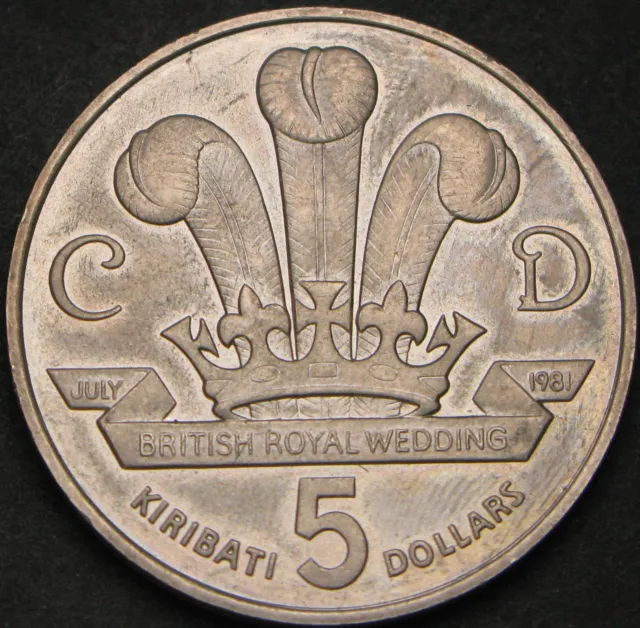 KIRIBATI 5 Dollars 1981 - Independence & Royal Wedding - aUNC - AA ¤