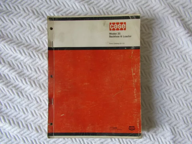 1973 CASE 35 backhoe & loader parts catalog for 580CK-B tractor