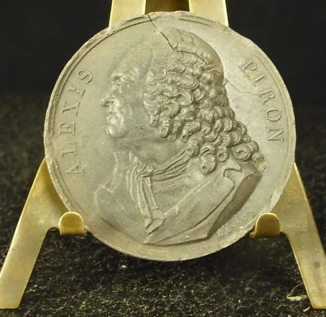 Medaille Sandstein XIX Th Alexis Piron Graviert Par Masson Medaille