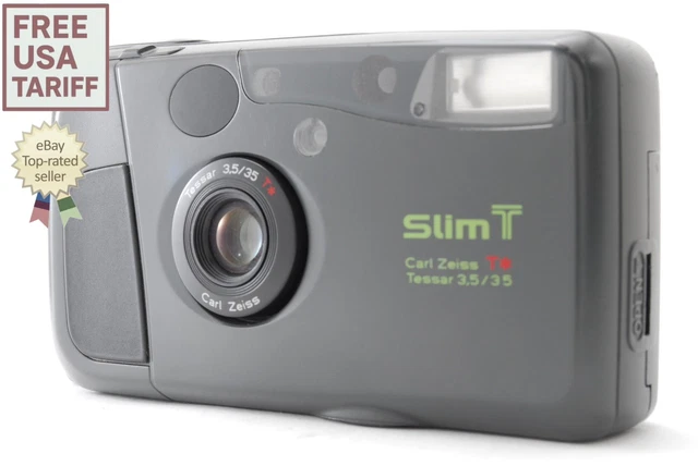 N MINT] KYOCERA Slim T Yashica T4 Point & Shoot 35mm Film Camera