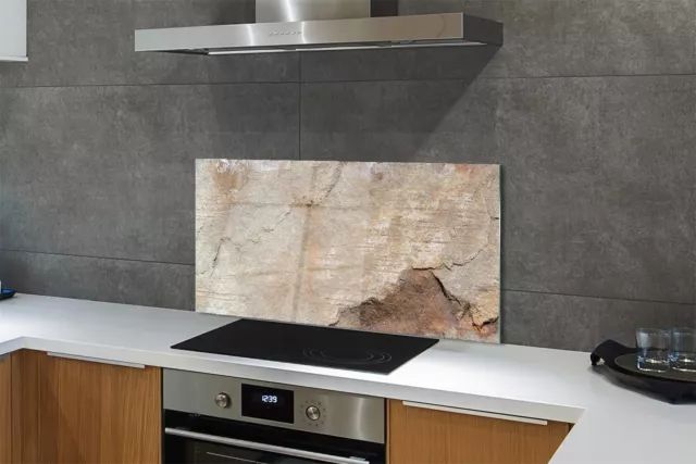 Tulup Panel de vidrio 120x60 cm protector Pared de piedra de mármol