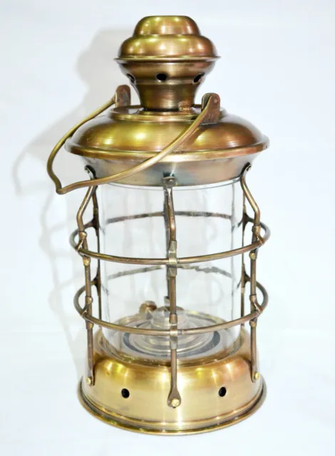 Antiken Messing Schiff Hängeöl Laterne Lampe Für Haus Sammlerstück Dekorative