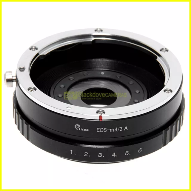 Adaptateur pour Objectifs Canon EOS Ef Sur Appareils Photo Micro 4/3 Diaphragme