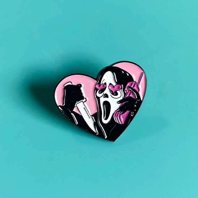 SCREAM GHOST FACE Horror Vhs Film Movie Pin Badge £6.99 - PicClick UK