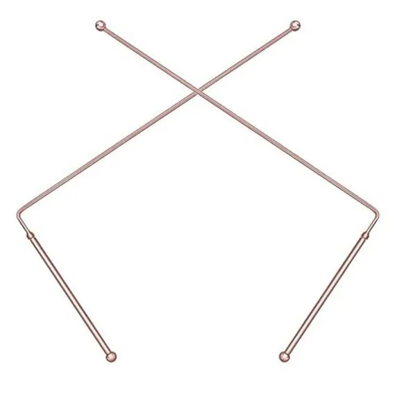 Copper dowsing rods, Alternative Medicine Tool 2 Pieces; New; Fast Free Shipping