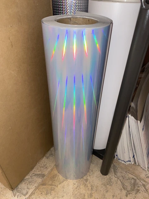 20” Printable Rainbow Holographic Adhesive Sticker Vinyl Roll 50 Yards (150ft)