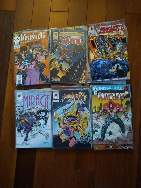 Huge 70 Misc. Comic Book  Lot- Marvel, Dc, Malibu, Dark Horse, Valiant, Etc.