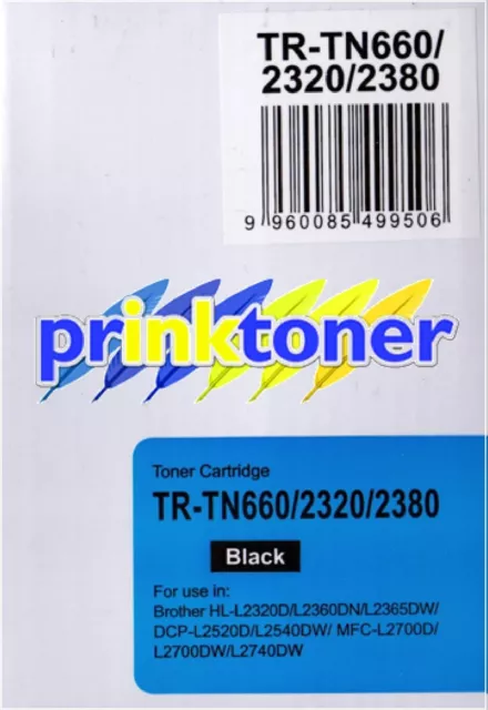 TR-TN2320 Black Toner Compatible with Brother L2320,2360,2365,2520,2540,2700