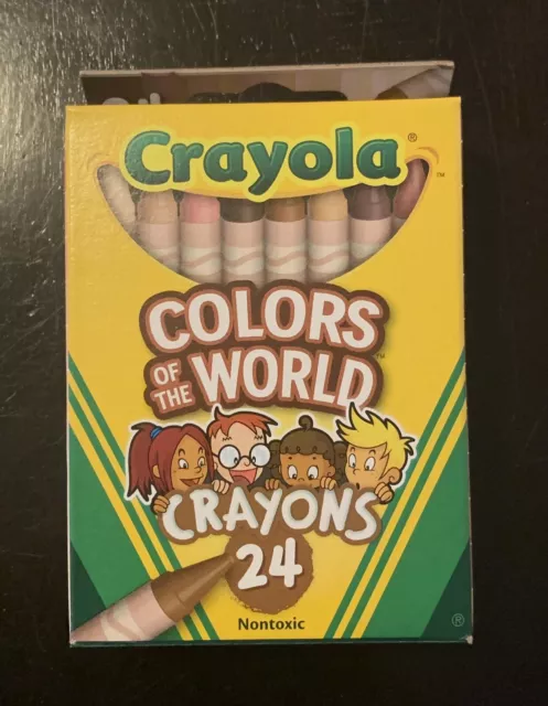 Crayola Crayons 24 Count, Colors of The World, Skin Tone Crayons