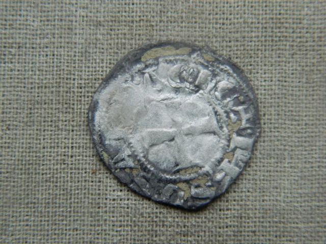 Crusaders Principality of Achaea. 1246-1321 Billon denier Coin Crusaders Principality of Achaea. 1246-1321 Billon denier Coin