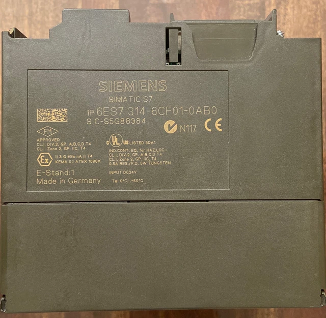 Siemens Simatic S7 Cpu 314C-2Dp 6Es7314-6Cf01-0Ab0 6Es7 314-6Cf01-0Ab0 3