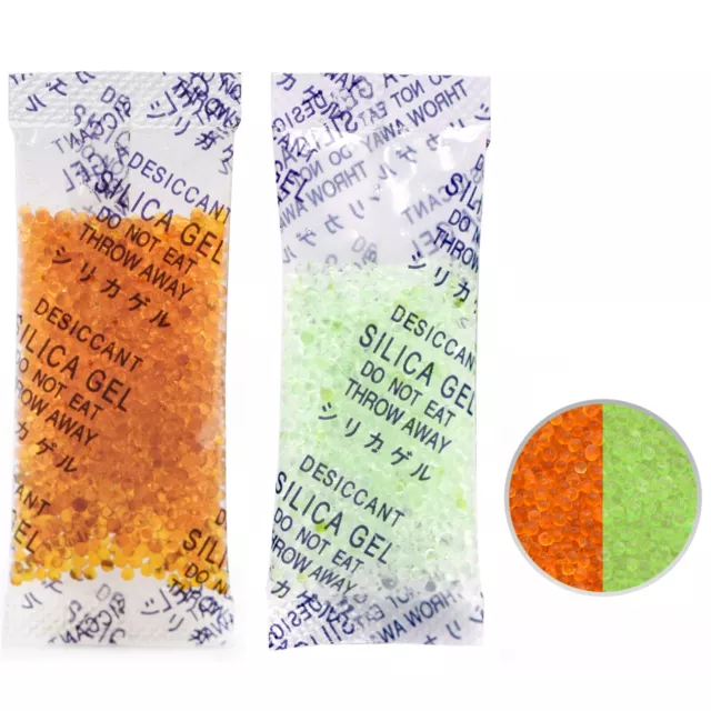 3 Gram 100 Packets Silica Gel Indicating Food Grade Desiccant Packs