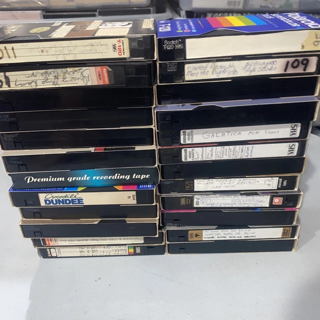 LOT 24 PreRecorded VHS Tapes Sold As Used Blank UNTESTED 29.95
