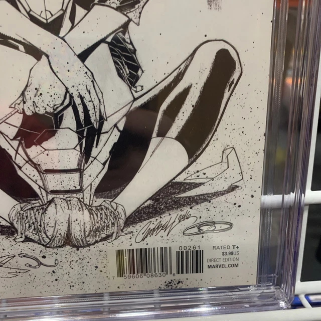 💥Invincible Iron Man #2 (2017 Marvel) J Scott Campbell Sketch Variant CGC 9.8💥 6