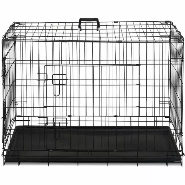 Cage de transport pour chien taille M/L 91 x 57 x 63,5 CM caisse pliante avec po 3