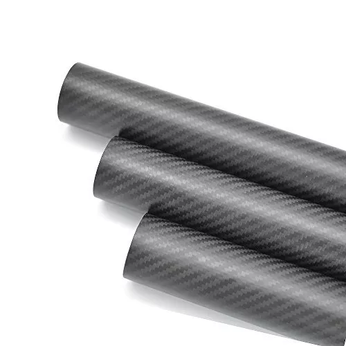 3k Carbon Fiber Tube OD 38mm x ID 34mm 35mm 36mm x Length 1000mm (Roll Wrapped)