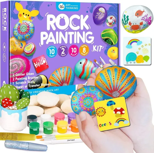 KIDDYCOLOR Deluxe Rock Painting Kit, Arts & Crafts India