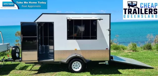 ONE LEFT! 11x6 Enclosed 1400kg ATM Toy Hauler Trailer 1.9m H Duragal Disc Brakes