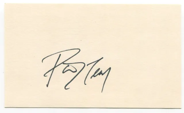 Patrick Leahy Signed 3x5 Index Card Autographed Senator Actor Batman Movies