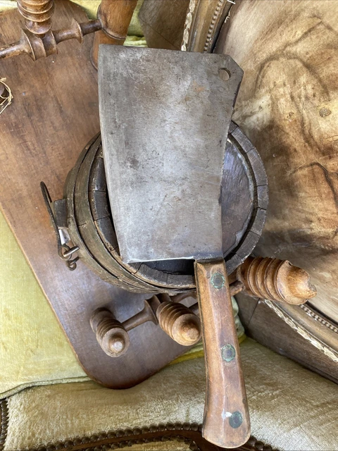 OUTIL ANCIEN - feuille de boucher Fer Forgé old butcher's knife EUR 12