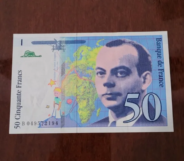 Billet Cinquante 50 Francs Saint-Exupéry Neuf 1999 Collection Banque de France