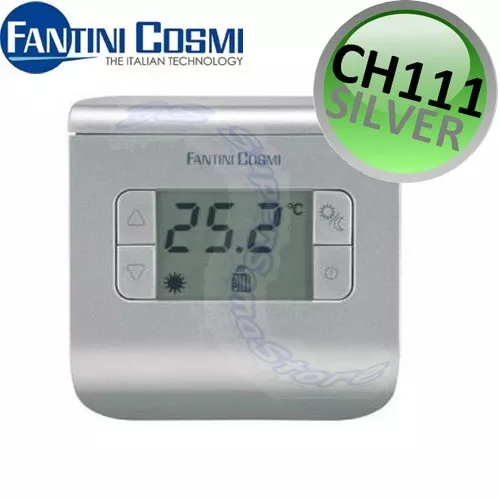 CH111 - Termostato ambiente digitale silver argento - Fantini Cosmi