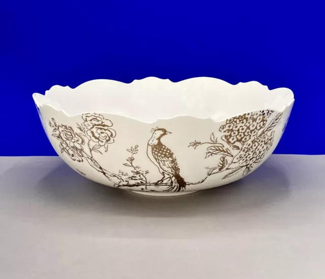 Jasper Conran @ Wedgwood Chinoiserie Platinum Baroque 31cm Serving Bowl Rare