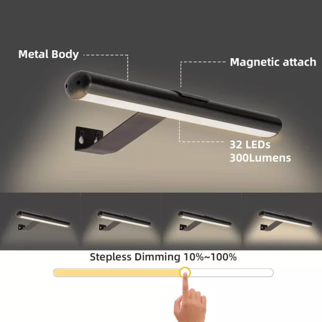 Rechargeable Picture Painting Light Magnetic Wall Lamps Dimming Hanging Lights 2