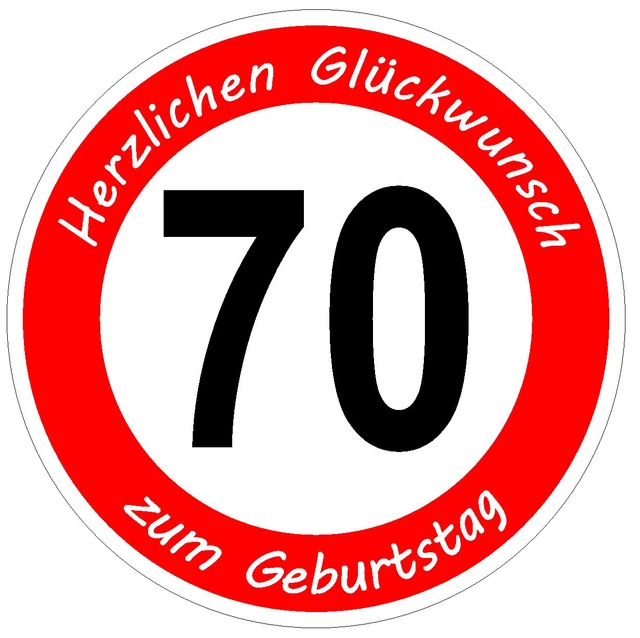 Grazie! - Targa in plastica per 70 anni, idea regalo per il 70° compleanno, idea regalo per il 70° compleanno, idea regalo per il compleanno del settantesimo decennio