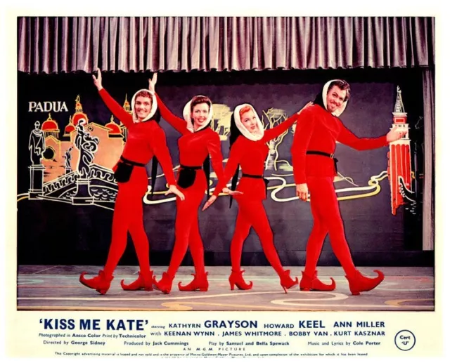 Kiss Me Kate Original Lobby Card Kathyrn Grayson Howard Keel Ann Miller Rall