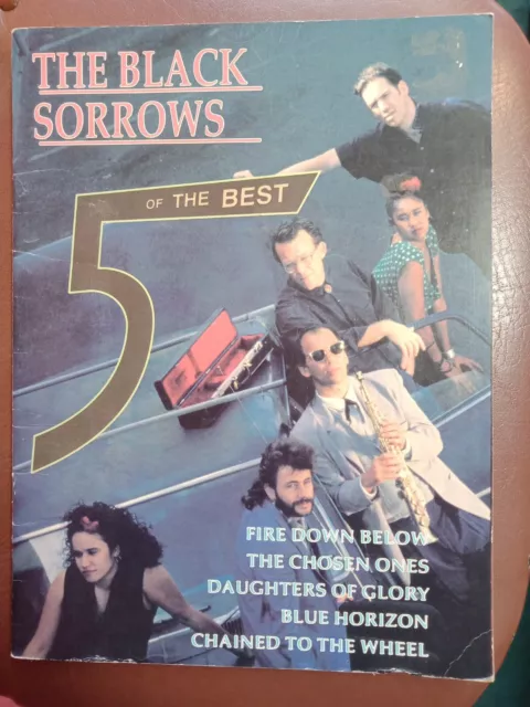 The Black Sorrows 5 of the Best Songbook 1988 Sheet Music Piano Vocal Guitar