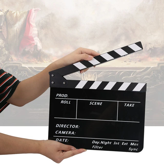 (Tableau Noir Et Blanc PAV1BBE) 02 015 Clapboard Compact Portable Pratique