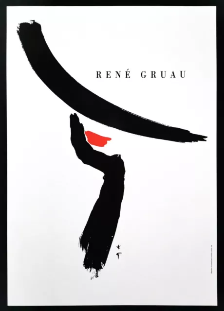 RENE' GRUAU poster manifesto affiche plakat Moda Fashion 1990 C31