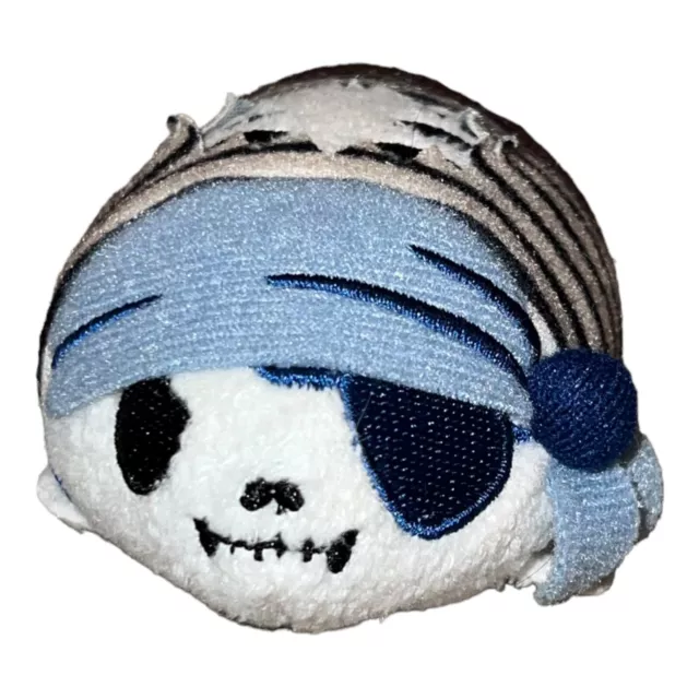 Disney Parks Skeleton Pirates Of Caribbean 3 1/2" Mini Tsum Tsum Plush Toy EUC