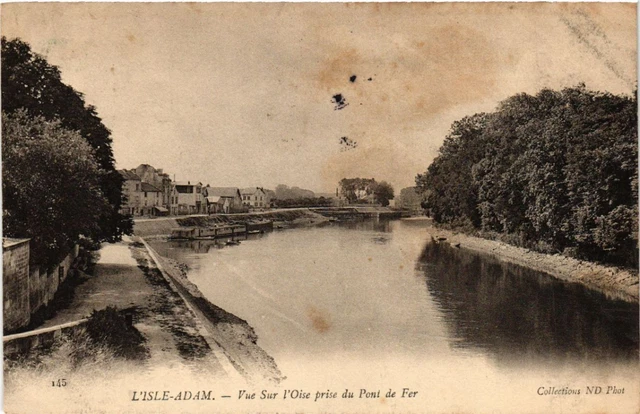 CPA L'ISLE-ADAM - Vue Sur l'Oise prise du Pont de Fer (519641)