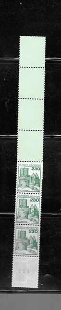 2261 - Bund - Rm MiNr. 999   neue Fluor RE 5 + 4 Lf   gelbtürkis postfrisch
