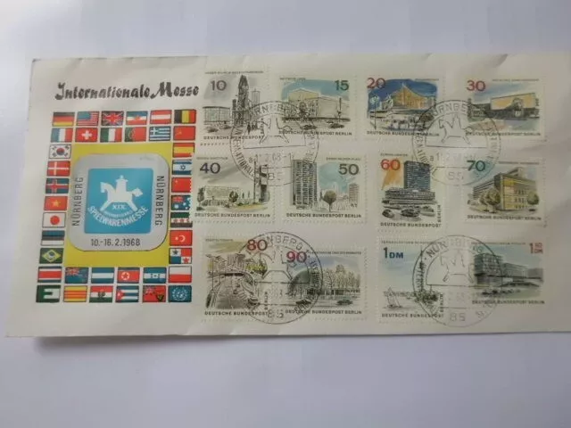 BRD Ganzsache 1968 " Spielwarenmesse Nürnberg"  FDC, SST,  s. Foto