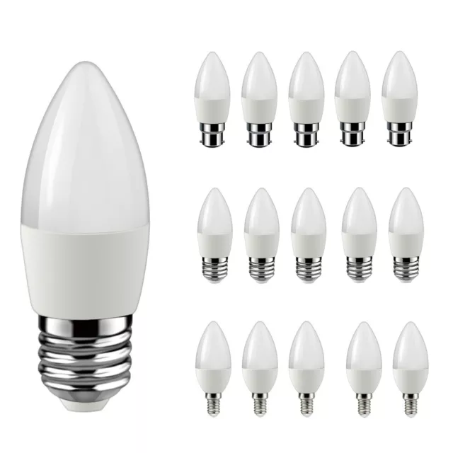 Multi-Pack E14/E27/B22/B15 LED Candle Bulbs Spotlight Warm & Cool White Light UK