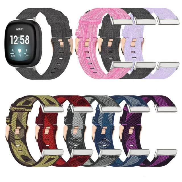 Replacement Woven Nylon Watch Band Strap Wristband For Fitbit Versa 3 /Sense UK