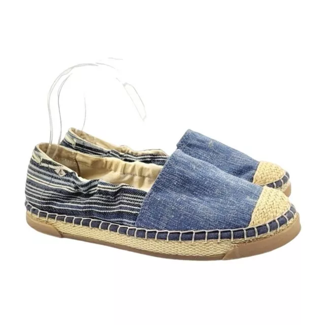 Sperry Women's Laurel Reef Striped Flats Espadrilles - Size 8