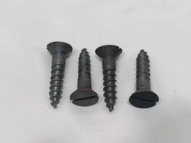 Antique Singer Sewing Machine Treadle Base To Top Screws 1909 Lot Of 4