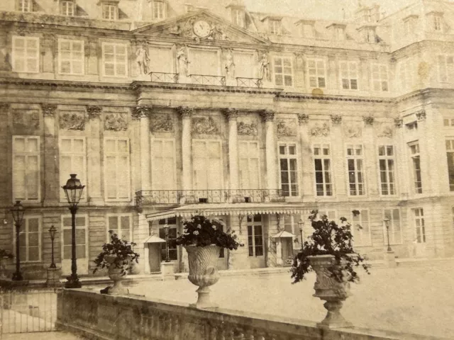 France Castle Of Saint-Cloud Façade Main c1868 Photo Stereo Vintage