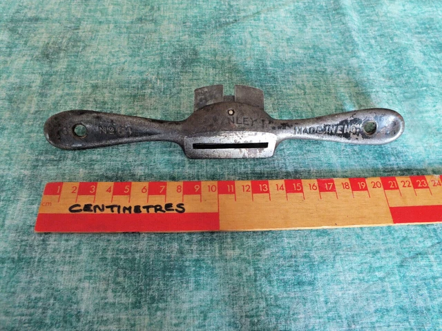 VINTAGE STANLEY No.64 SPOKE SHAVE FLAT BOTTOM 3