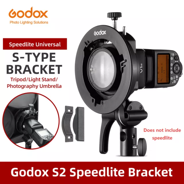 Godox S2 Bowens Mount Flash S-type Holder Bracket for Godox V1 V860III AD200/400