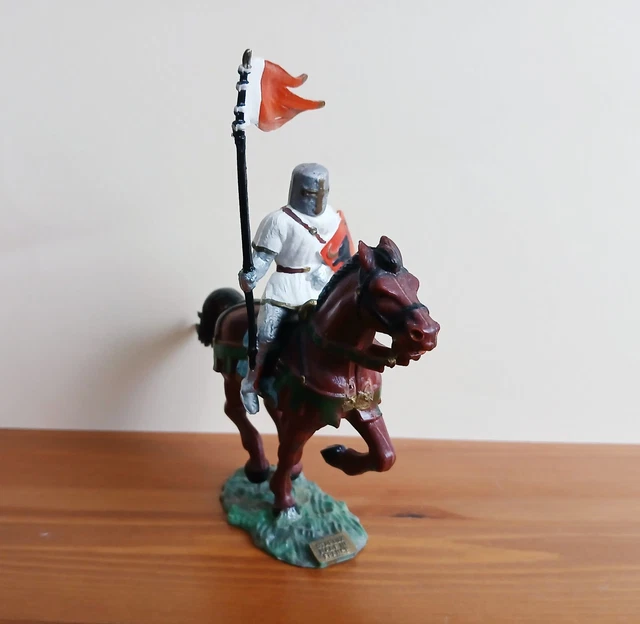 Lot De 11 Figurines Starlux Moyen Âge - Personnages Avec Cavalier - Plastique Peint (France)