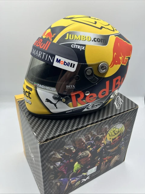 Casque Miniature Verstappen F1 2022, échelle 1/2, Schubert, Neuve